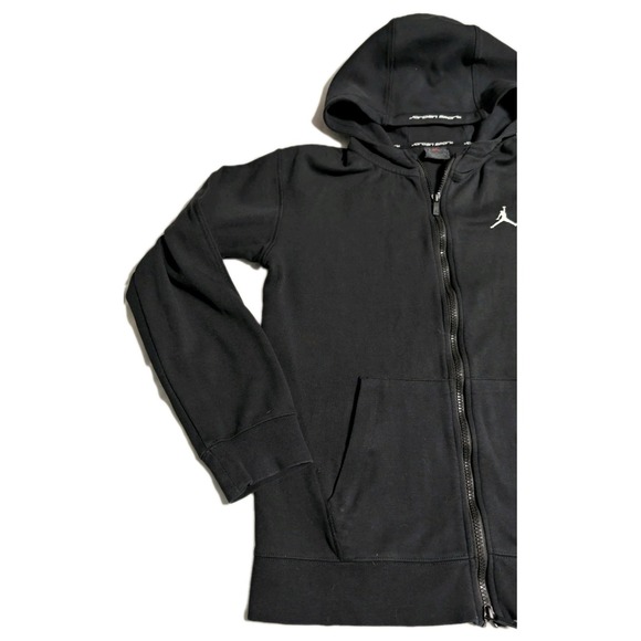 Jordan Brand Youth XL Full Zip Hoodie Black Jordan Sport Jumpman - Picture 2 of 7